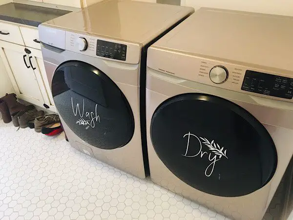 laundry room machines vinyl decals