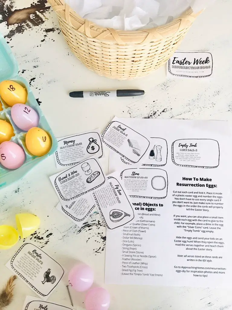 Cutting out cards for eggs