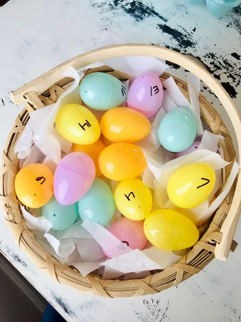 DIY Resurrection Plastic Eggs In a Basket