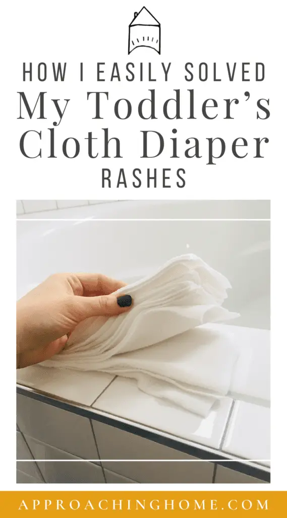 cloth diapers diaper rashes Pinterest Pin image