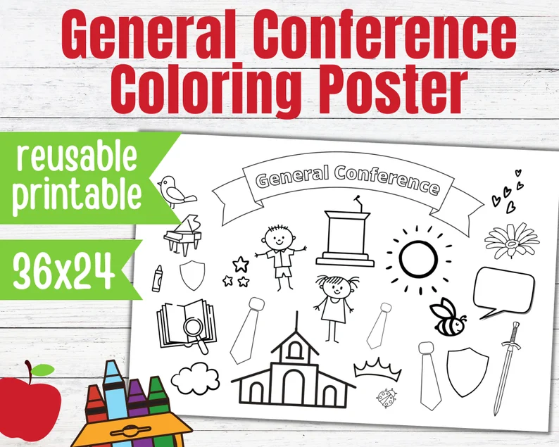 printable lds general conference activities coloring page