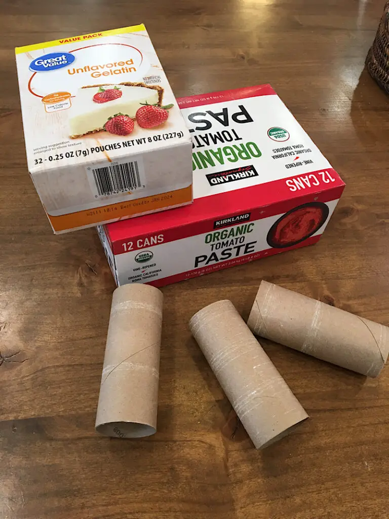 boxes and toiler paper tubes