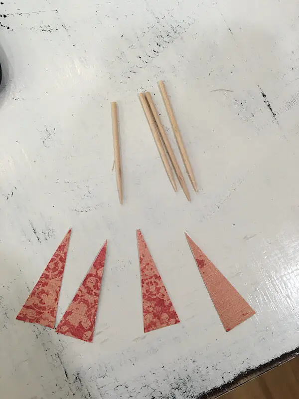 making flags with toothpicks