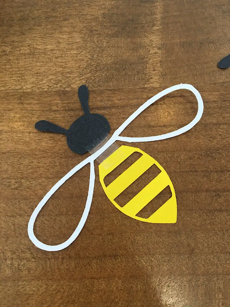 taping the bee together