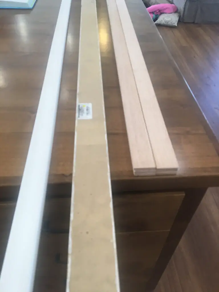 trim for accent bathroom wall
